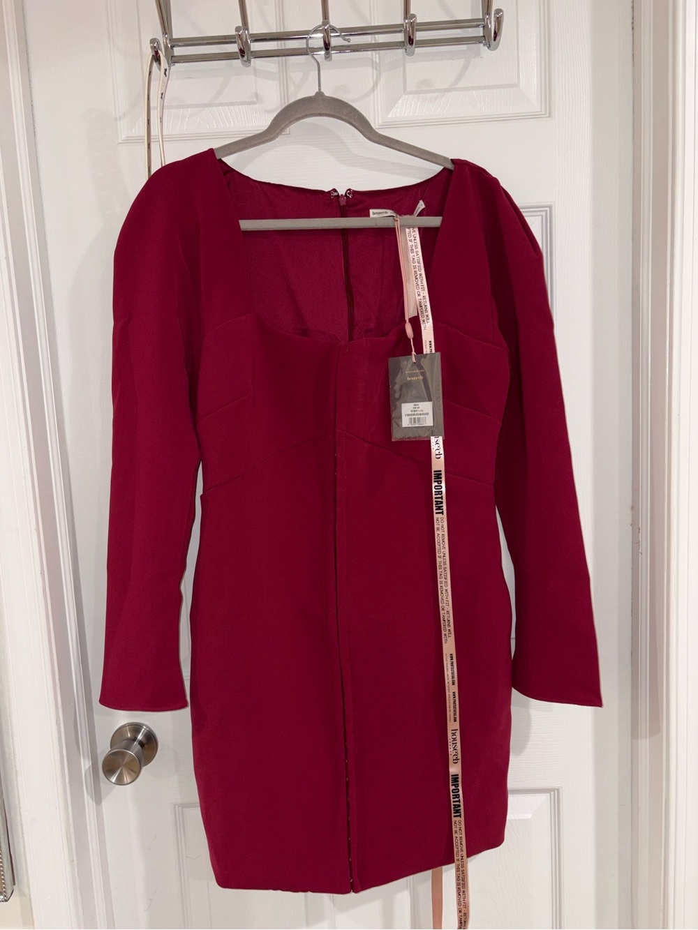 House of CB Selene Long-Sleeve Mini Dress
